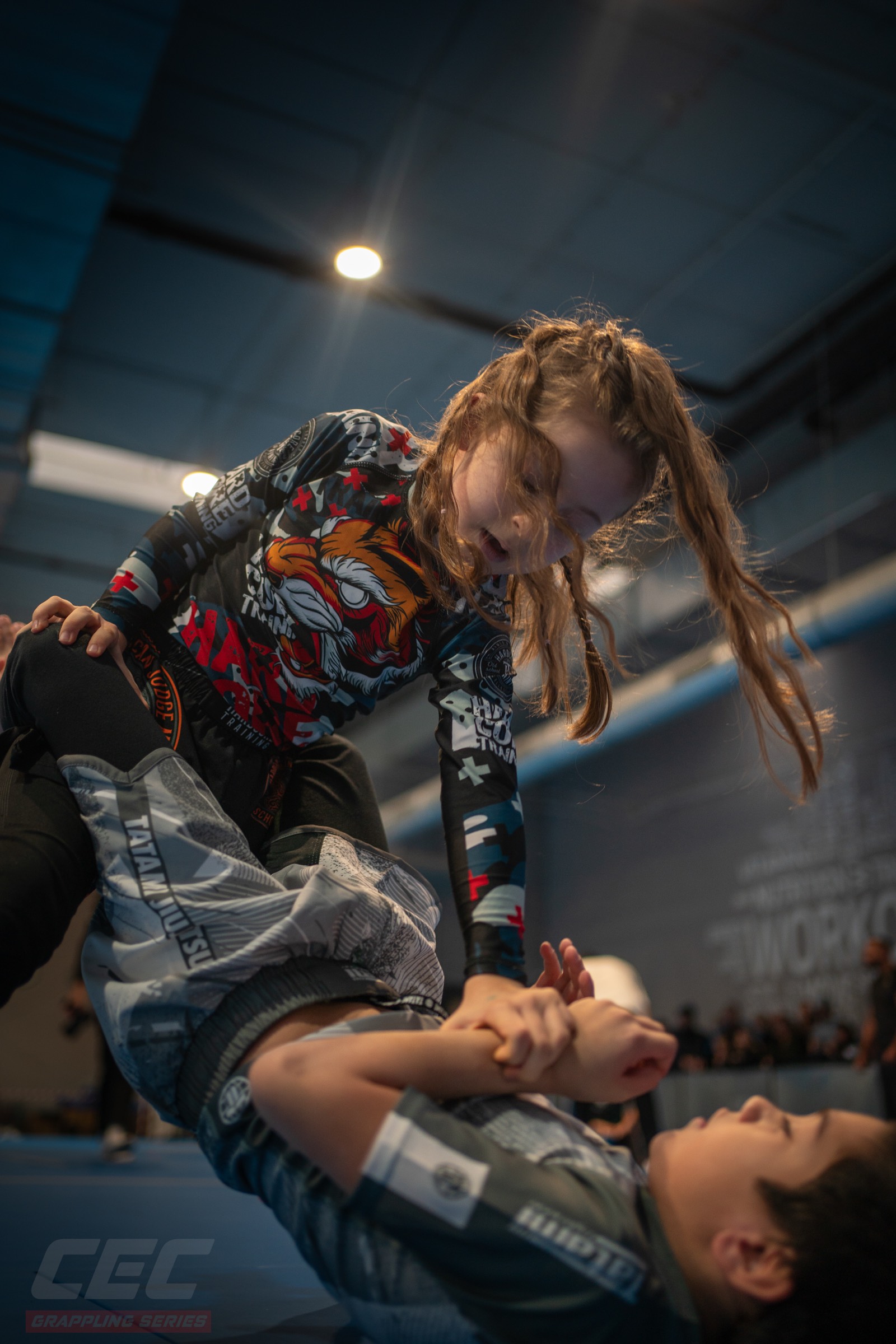 Ein Kampf der Jugenddivision bei Grappling Series 2