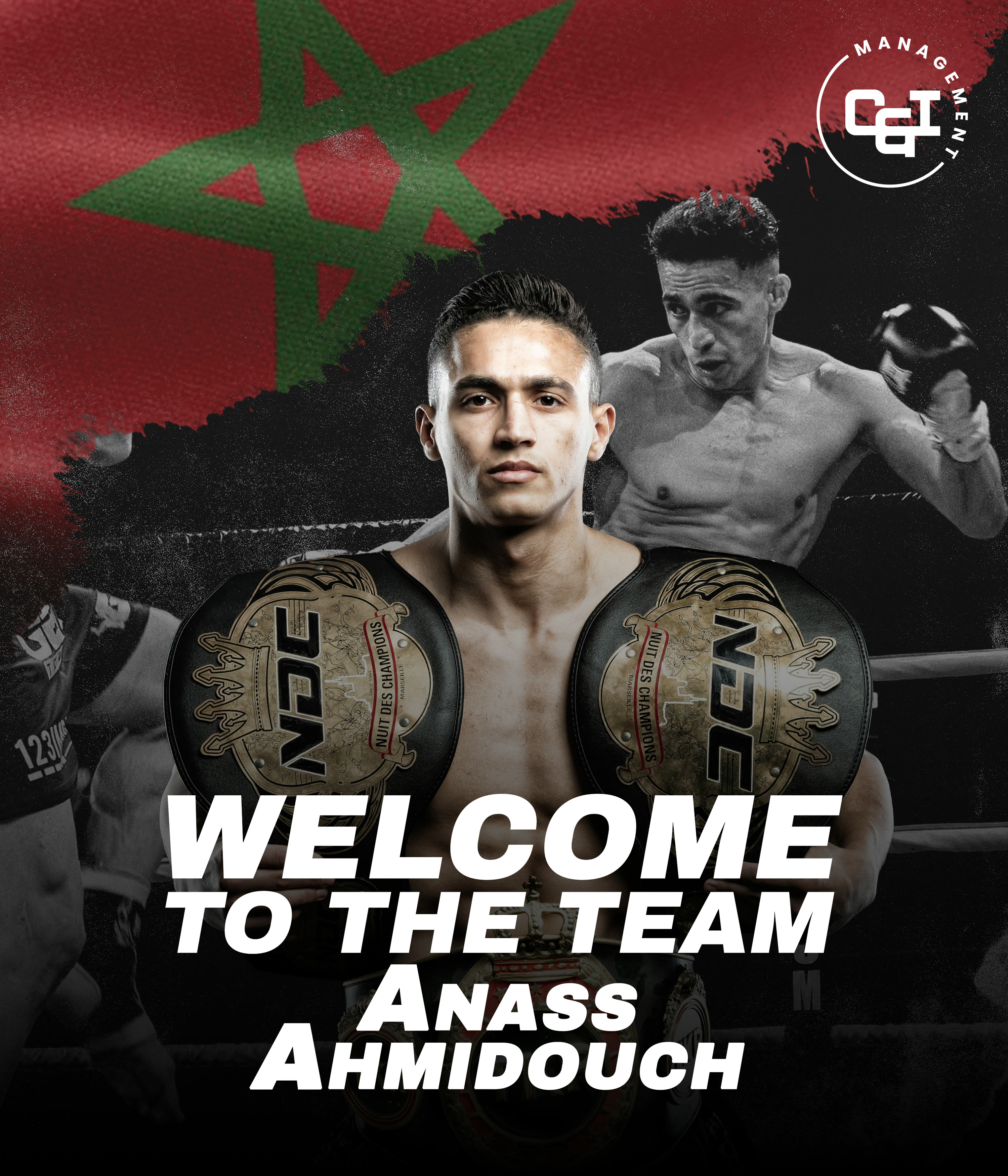Anass Ahmidouch Signing-Announcement — Konzept 1, eines von vier vorgelegten Designs