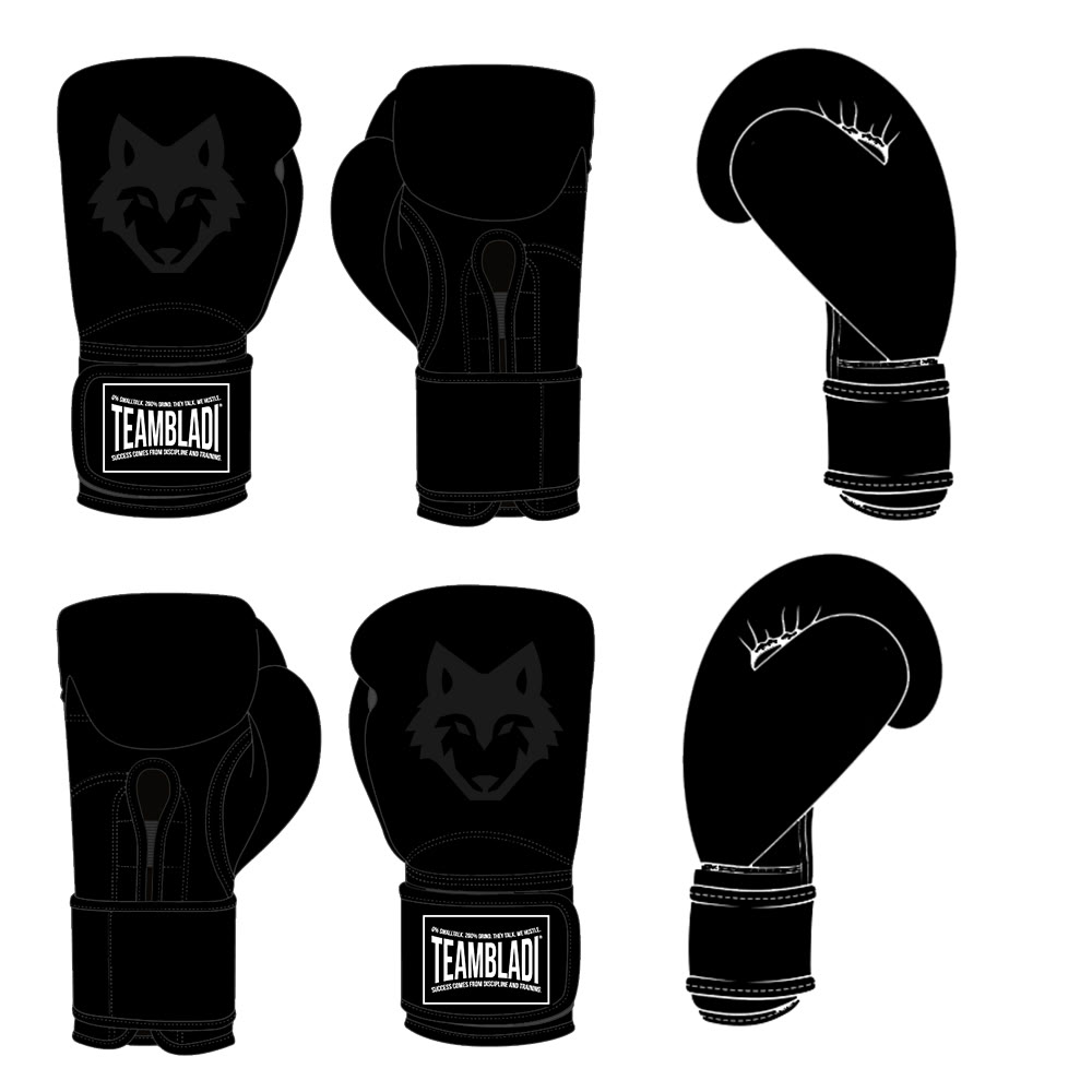 TEAMBLADI Boxhandschuhe, technisches Flat-Design